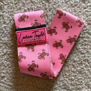 Pink Gingerbread Glute Band